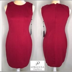 Adrianna Pappel Dress Sleeveless Red Size 4